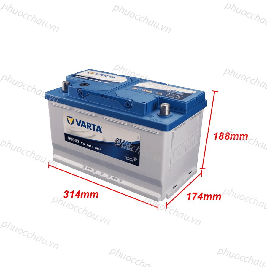 Ảnh minh họa Ắc Quy VARTA DIN 59043 (12V-90AH) 2