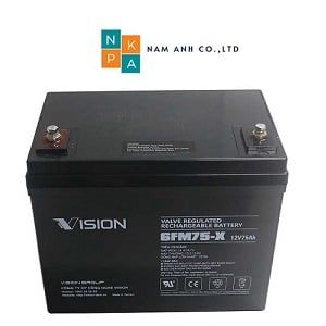 Ắc quy Vision 12V 75Ah, 6FM75-X dùng cho ups