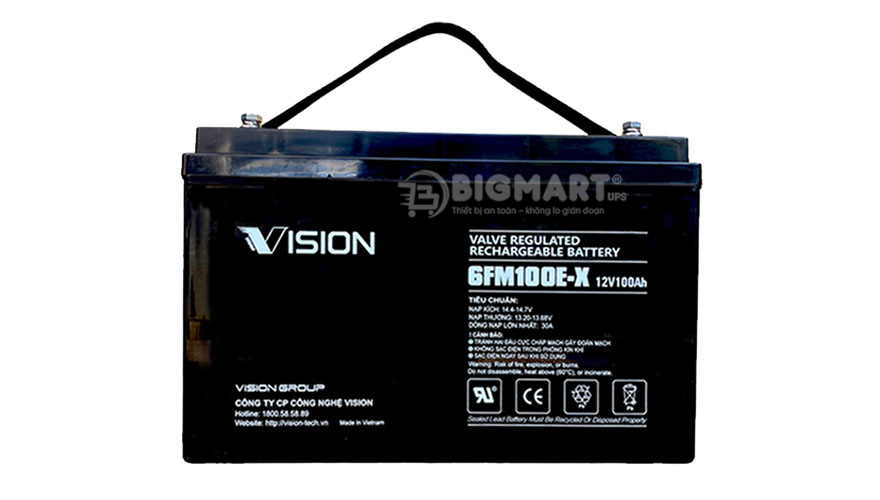 Ảnh minh họa Ắc quy Vision 6FM100E-X (12V-100Ah) 1