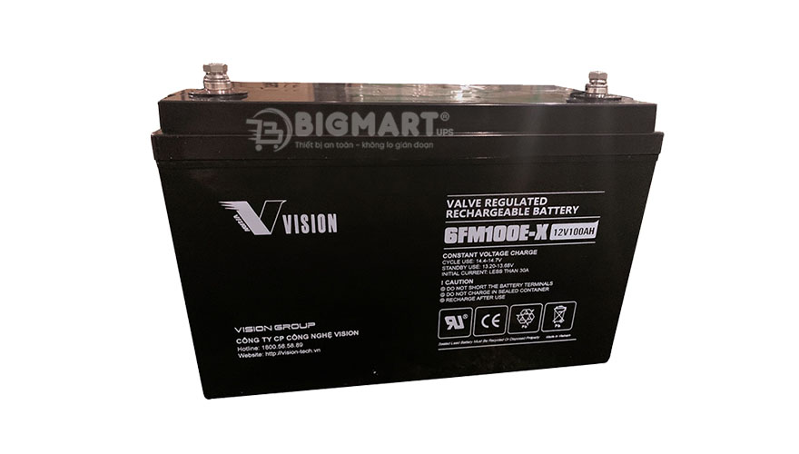 Ảnh minh họa Ắc quy Vision 6FM100E-X (12V-100Ah) 3