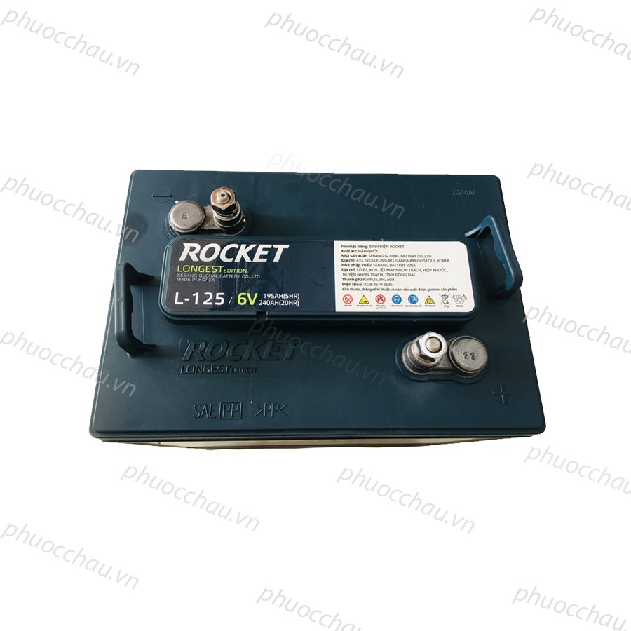 Ảnh minh họa Ắc quy xe điện, xe golf Rocket L-125 (6V-240Ah) 3