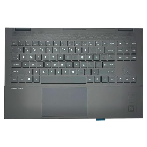 Ảnh minh họa Thay Vỏ Laptop HP Omen 15-EK 15-EN 15-EN0013DX Series Laptop Top Cover Backlit Keyboard Assembly M00666-001 M00667-001 TPN-Q236 Q238 Black Replacement Upper Case Palmrest for Zin 1