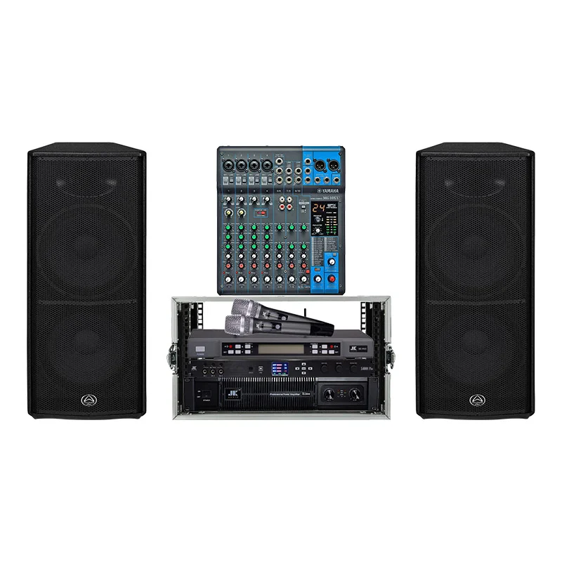 Dàn âm thanh hội trường SK73 (Wharfedale Impact X215, JKaudio D2800, JKaudio X6000 Plus, JKaudio B5 Pro, Yamaha MG10XU)