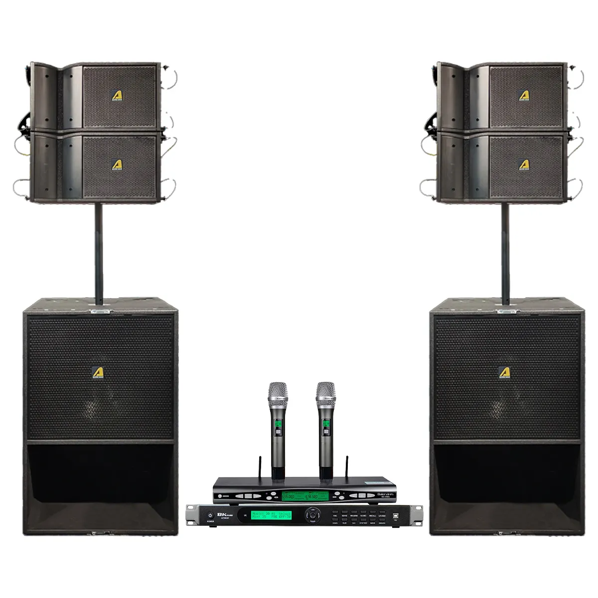 Ảnh minh họa Dàn âm thanh Line Array Active Actpro A6N 04 (sử dụng 100-300 khách, Loa line array từ NEODIUM ) 1