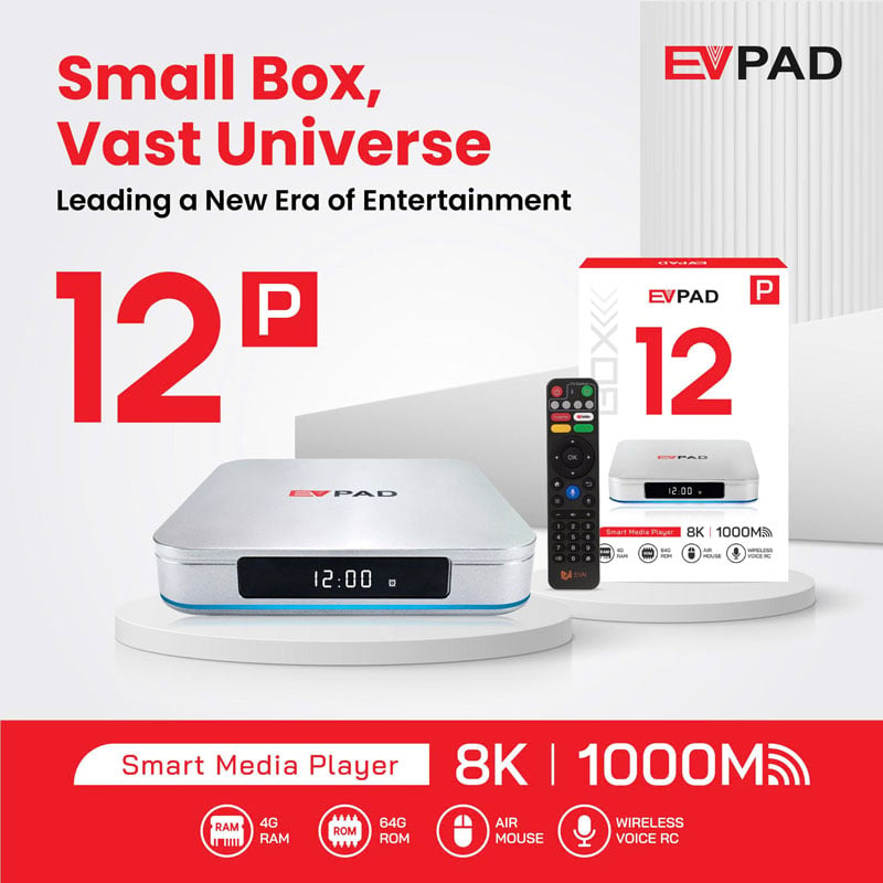 Ảnh minh họa Evpad 12P 8K Android 12 Thiết Bị Chuyên Dụng Xem Truyền hình Nước Ngoài 3