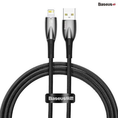 Cáp Sạc Baseus Glimmer USB to Lightning 2.4A | Đèn LED Thông Minh & Siêu Bền