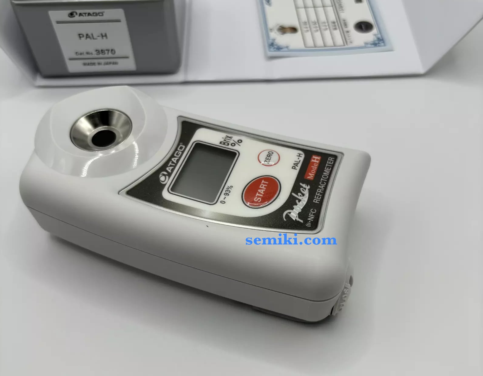 Ảnh minh họa ATAGO PAL-H Khúc xạ kế điện tử đo brix thực phẩm nhiệt độ cao (0.0 ~93.0%) 1