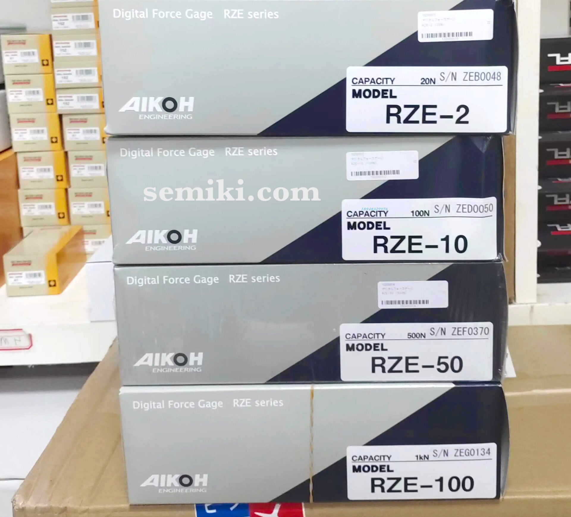 Ảnh minh họa AIKOH RZE-1 thiết bị đo lực kéo nén điện tử 10N/1 kgf 2