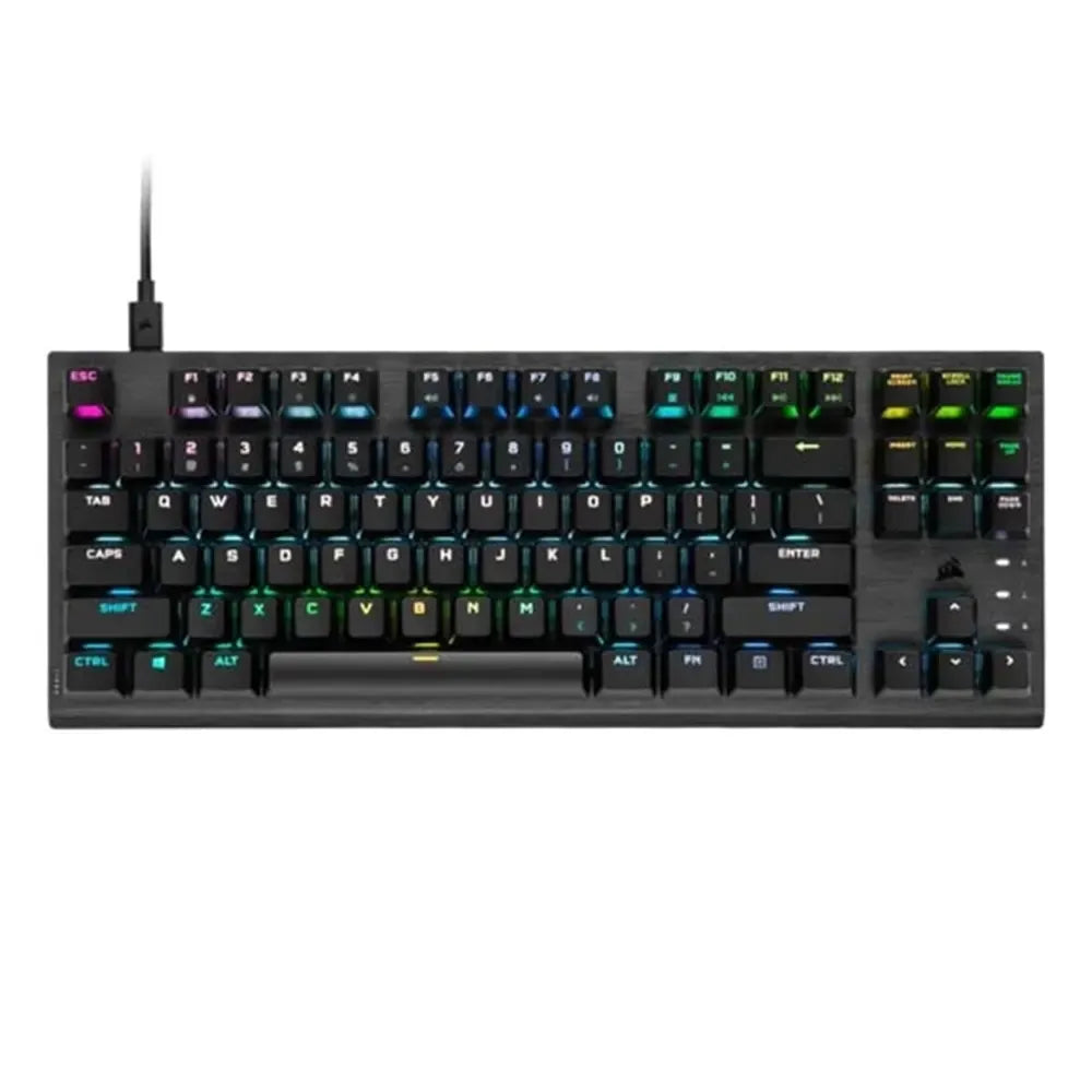 Corsair K60 PRO TKL RGB OPX Switch Bàn phím Cơ-Quang học Màu đen Tiếng Anh