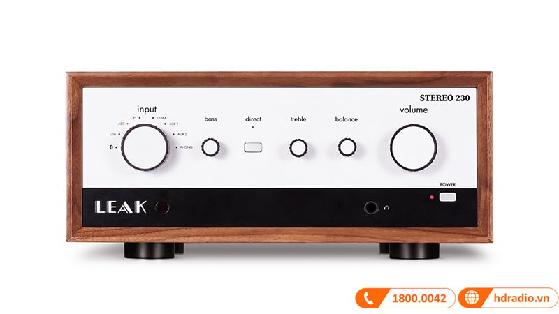 Ảnh minh họa Amply Leak Stereo 230, Hỗ Trợ 2 Kênh, 75W/CH, Bluetooth, HDMI ARC, PC USB, Optical 2