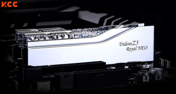 Ảnh minh họa Ram Desktop Gskill Trident Z5 Royal Neo 96GB (48GBx2) CL28 DDR5 6000Mhz Silver (F5-6000J2836F48GX2-TR5NS) 2