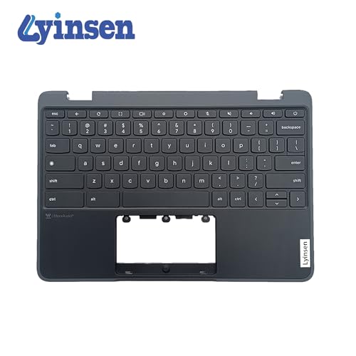 Ảnh minh họa Thay Vỏ Laptop Lenovo Chromebook 100E Gen4(82W0 82W1) Laptop Upper Case Palmrest Keyboard Assembly Part 11.6″ 5M11H62892 Top Cover Black Replacement for Zin 2