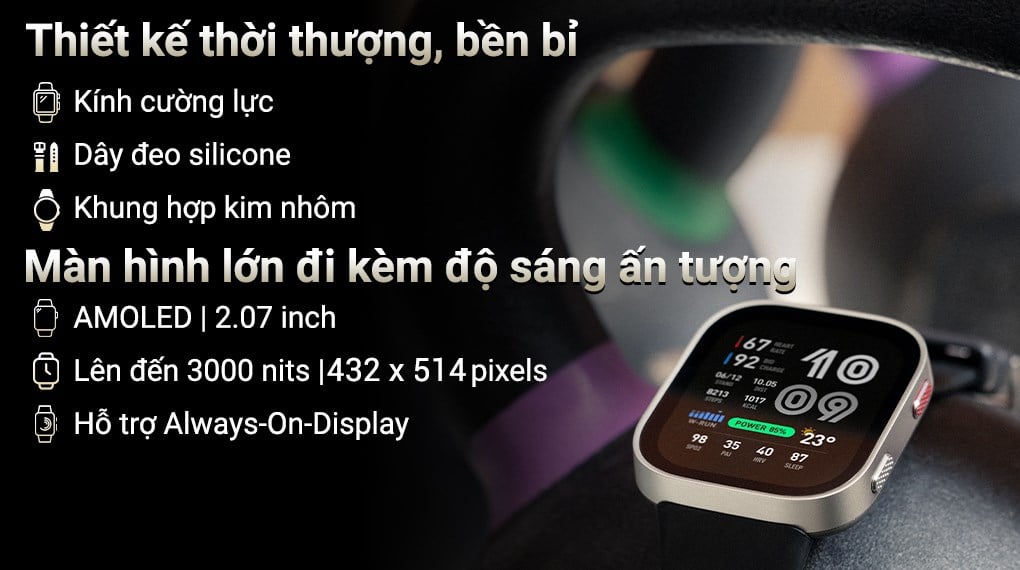 Ảnh minh họa Amazfit Bip Max 49.5mm dây silicone 1