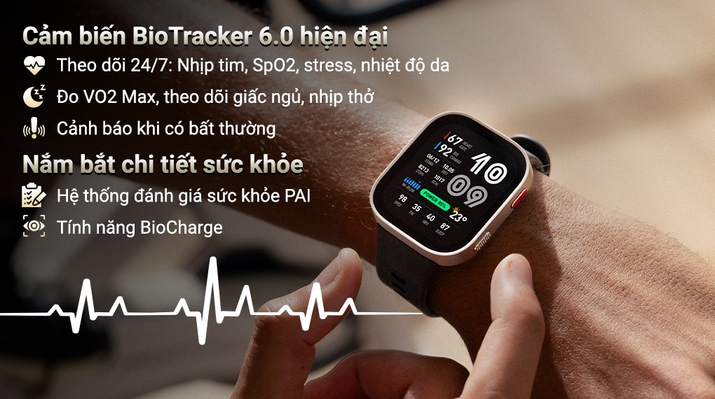 Ảnh minh họa Amazfit Bip Max 49.5mm dây silicone 3