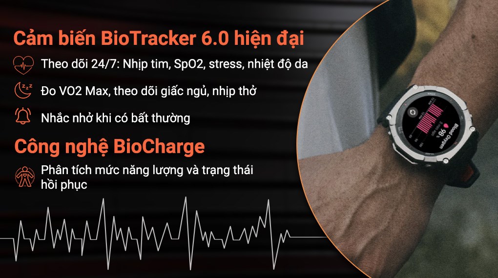 Ảnh minh họa Amazfit T-Rex Ultra 2 51mm dây silicone 3