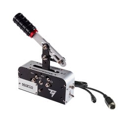 Phanh tay kiêm cần số Sequence chơi game máy tính Thrustmaster TSS HANDBRAKE SPARCO MOD+ Thương hiệu Châu Âu