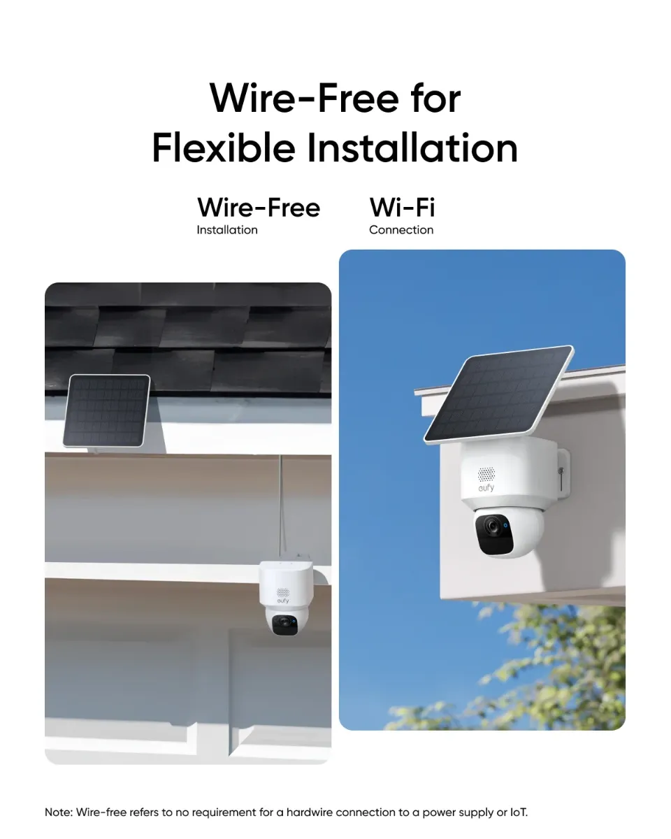 Ảnh minh họa Camera an ninh năng lượng mặt trời Pan & Tilt 2K Eufy SoloCam E30 - Trắng 1