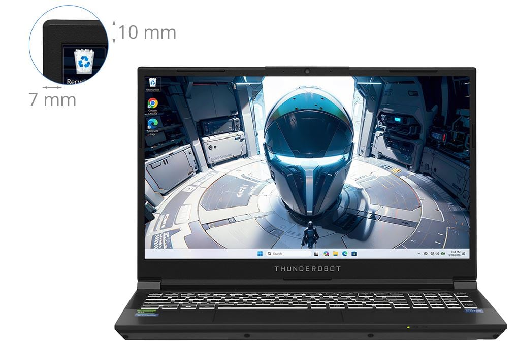 Ảnh minh họa Laptop Thunderobot Gaming 911 S (i5 13420H, 16GB, 512GB, RTX 3050 4GB, Full HD 144Hz, Win11Pro) 2