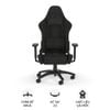 Ghế gaming CORSAIR TC100 RELAXED | Đen, 120kg, Chân xoay, Lưng vải
