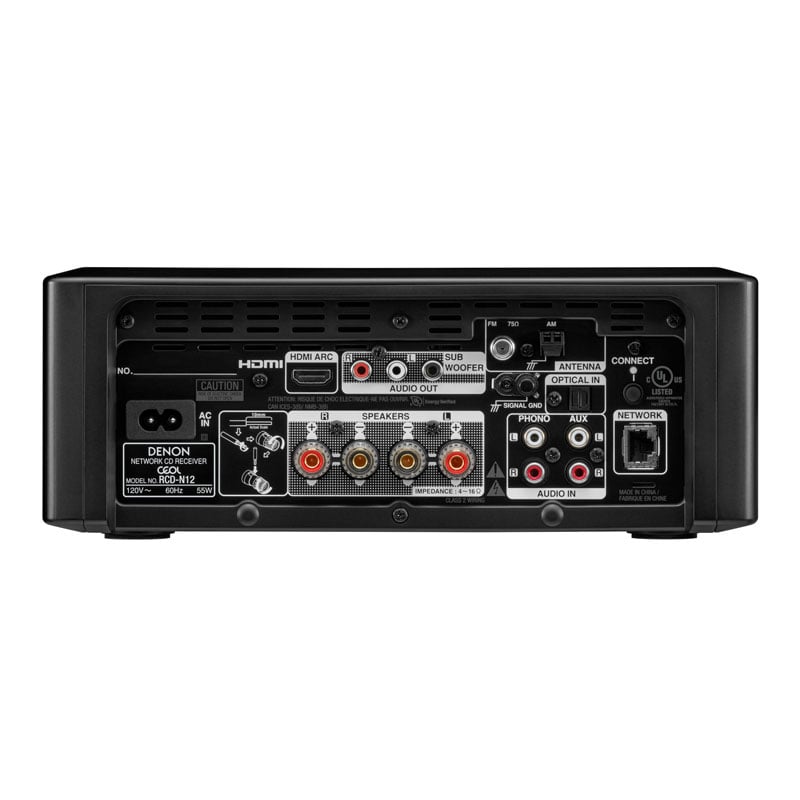 Ảnh minh họa Amply Denon RCD-N12 (Hỗ trợ CD, DAC, Bluetooth, HEOS, 65W/CH ở 6 ohm) 3