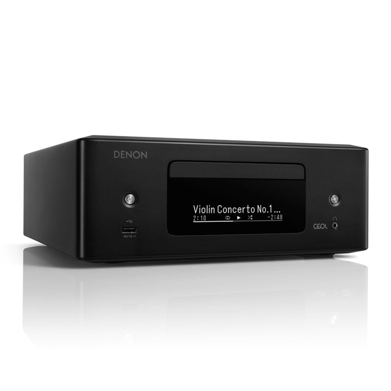 Amply Denon RCD-N12 (Hỗ trợ CD, DAC, Bluetooth, HEOS, 65W/CH ở 6 ohm)