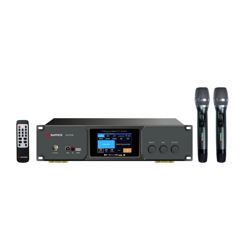 Ảnh minh họa Amply karaoke Sumico SU2750, 750W / kênh (8 Ohms), Bluetooth, RCA, HDMI 1
