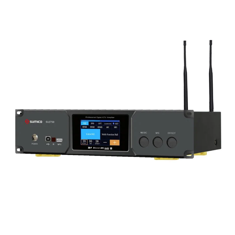 Ảnh minh họa Amply karaoke Sumico SU2750, 750W / kênh (8 Ohms), Bluetooth, RCA, HDMI 2