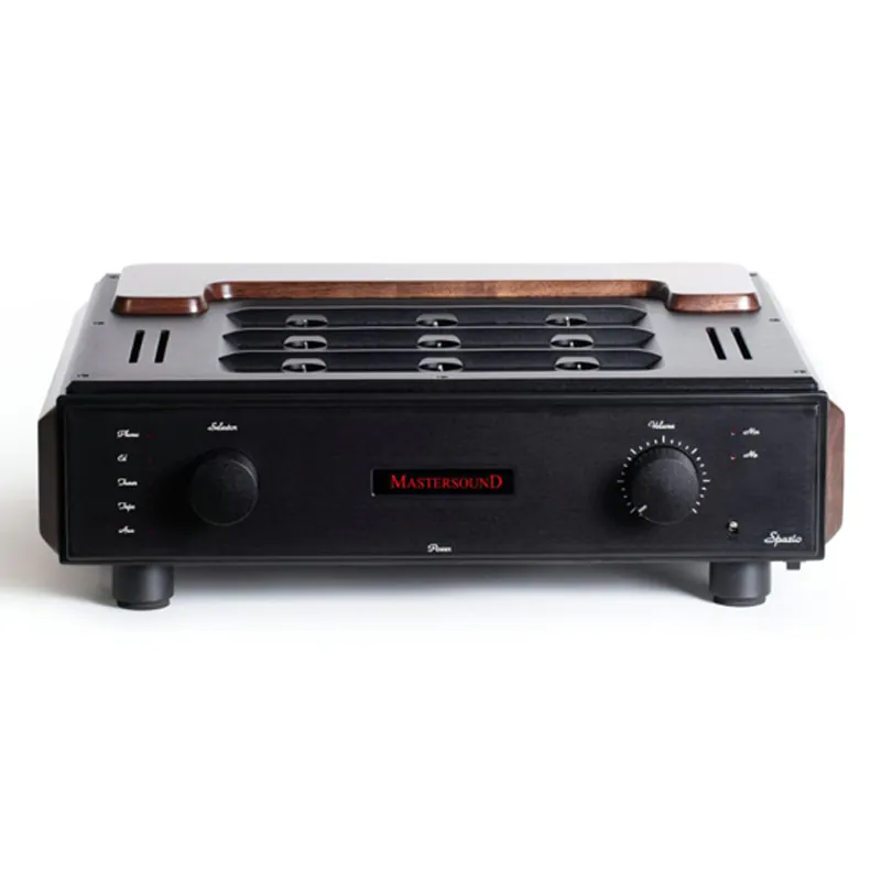 Ảnh minh họa Amply Mastersound Spazio, 9 bóng đèn, RCA, XLR, Phono MM/MC 1