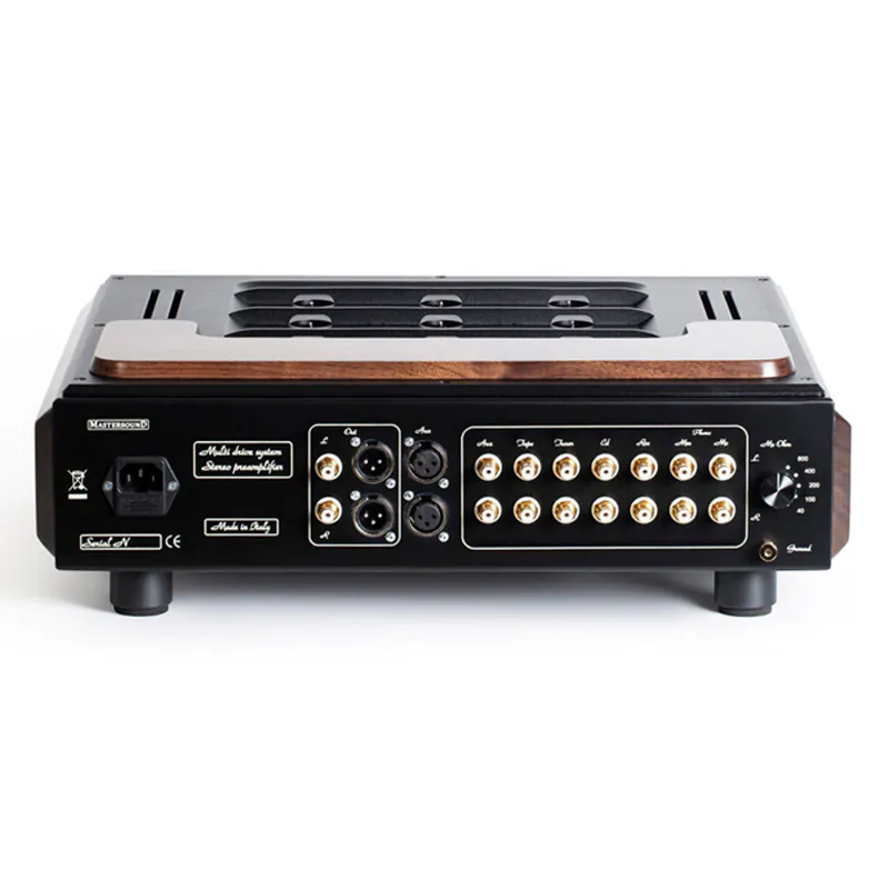Ảnh minh họa Amply Mastersound Spazio, 9 bóng đèn, RCA, XLR, Phono MM/MC 2