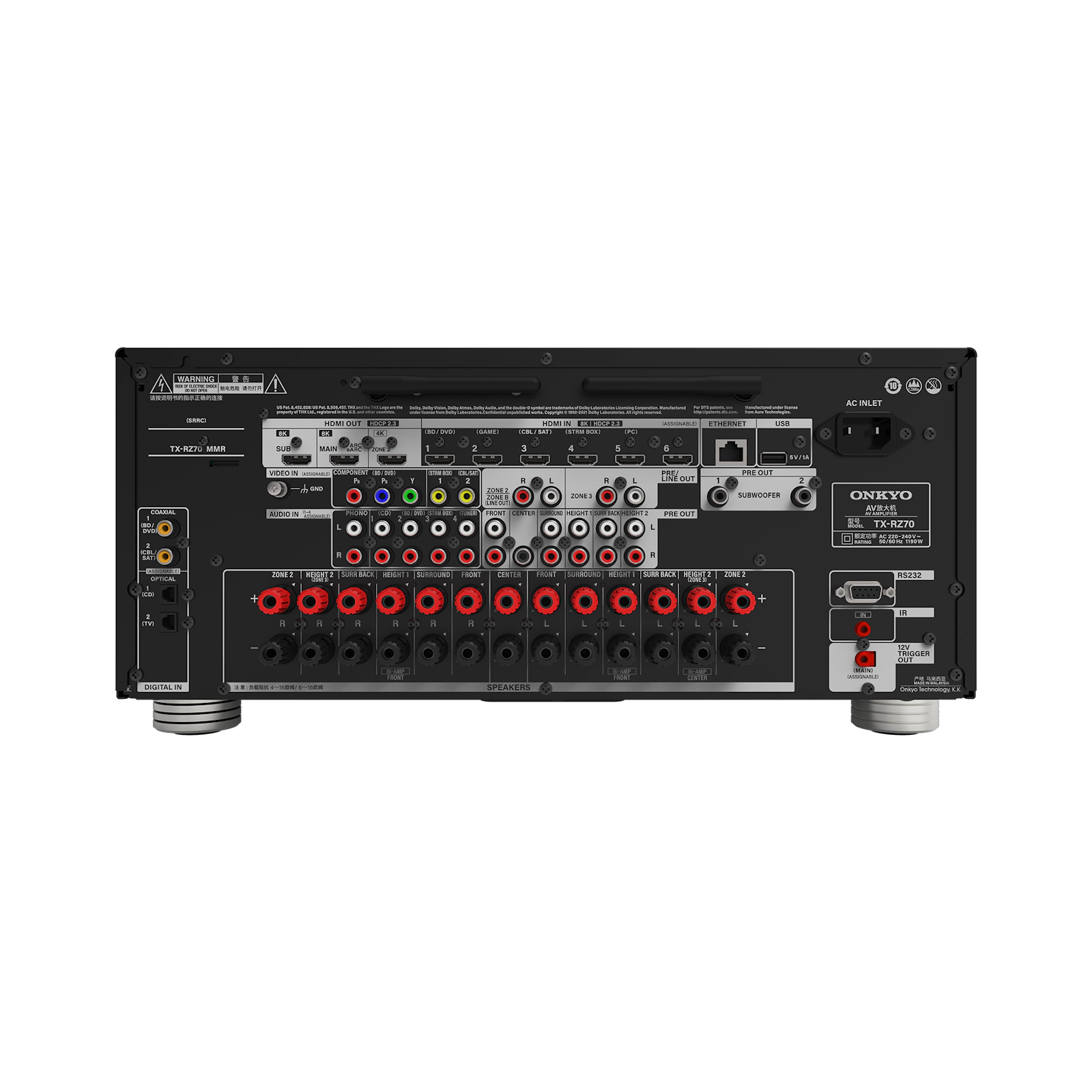 Ảnh minh họa Amply Onkyo TX-RZ70 3