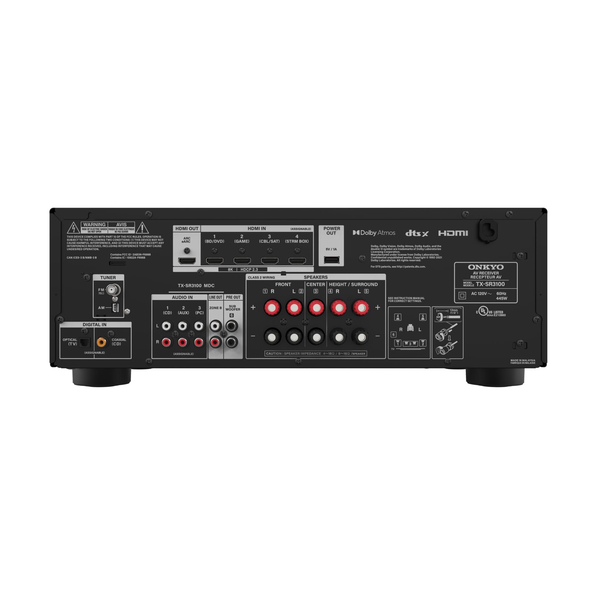 Ảnh minh họa Amply Onkyo TX-SR3100 2