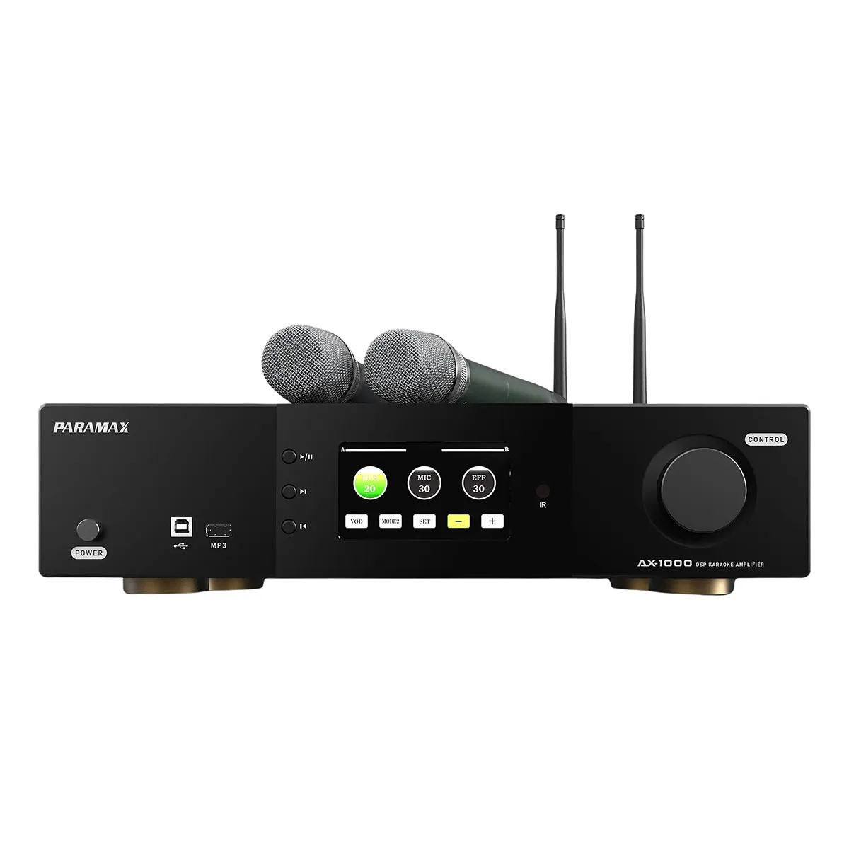 Ảnh minh họa Amply Paramax AX-1000 (All in one, kèm 2 tay micro) 1