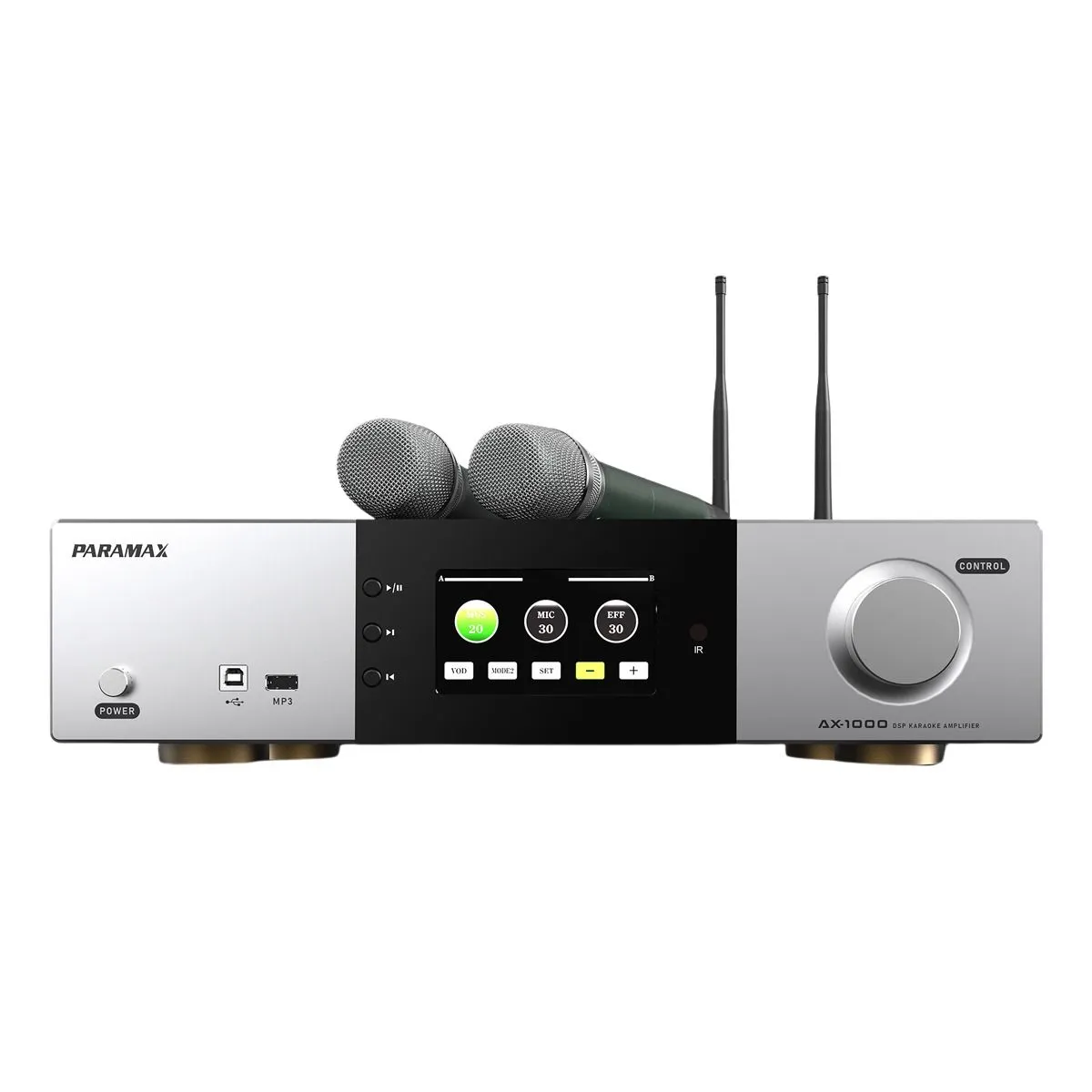 Ảnh minh họa Amply Paramax AX-1000 (All in one, kèm 2 tay micro) 2