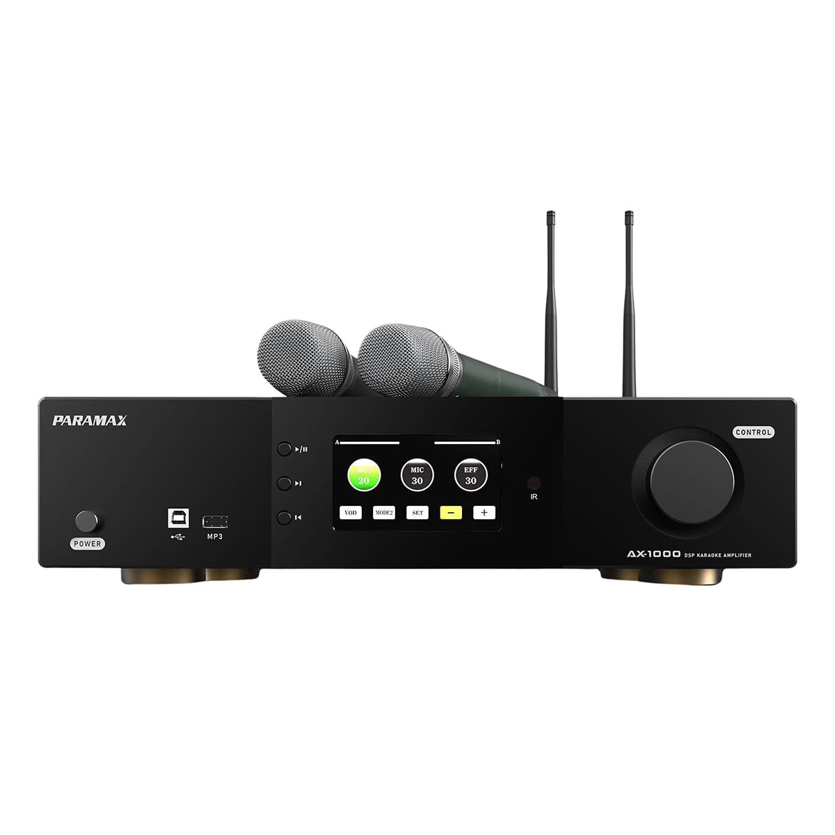 Amply Paramax AX-1000 (All in one, kèm 2 tay micro)