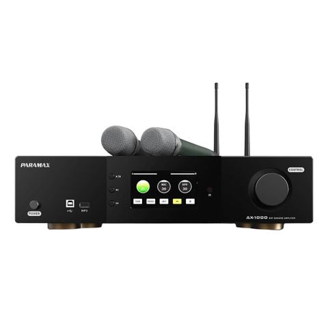 Amply Paramax AX-1000 (All in one, kèm 2 tay micro)
