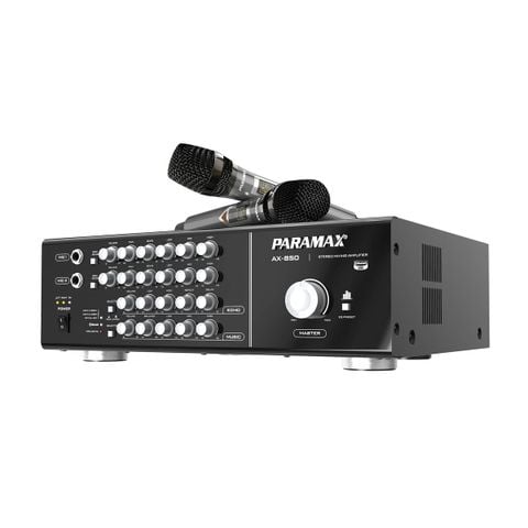 Amply Paramax AX-850 (All in one, kèm 2 tay micro)