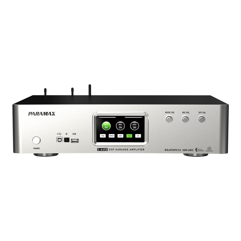 Ảnh minh họa Amply Paramax Z-A450, 2 Kênh, 500W, 8Ohms, Bluetooth 5.0, HDMI, OPTICAL 2