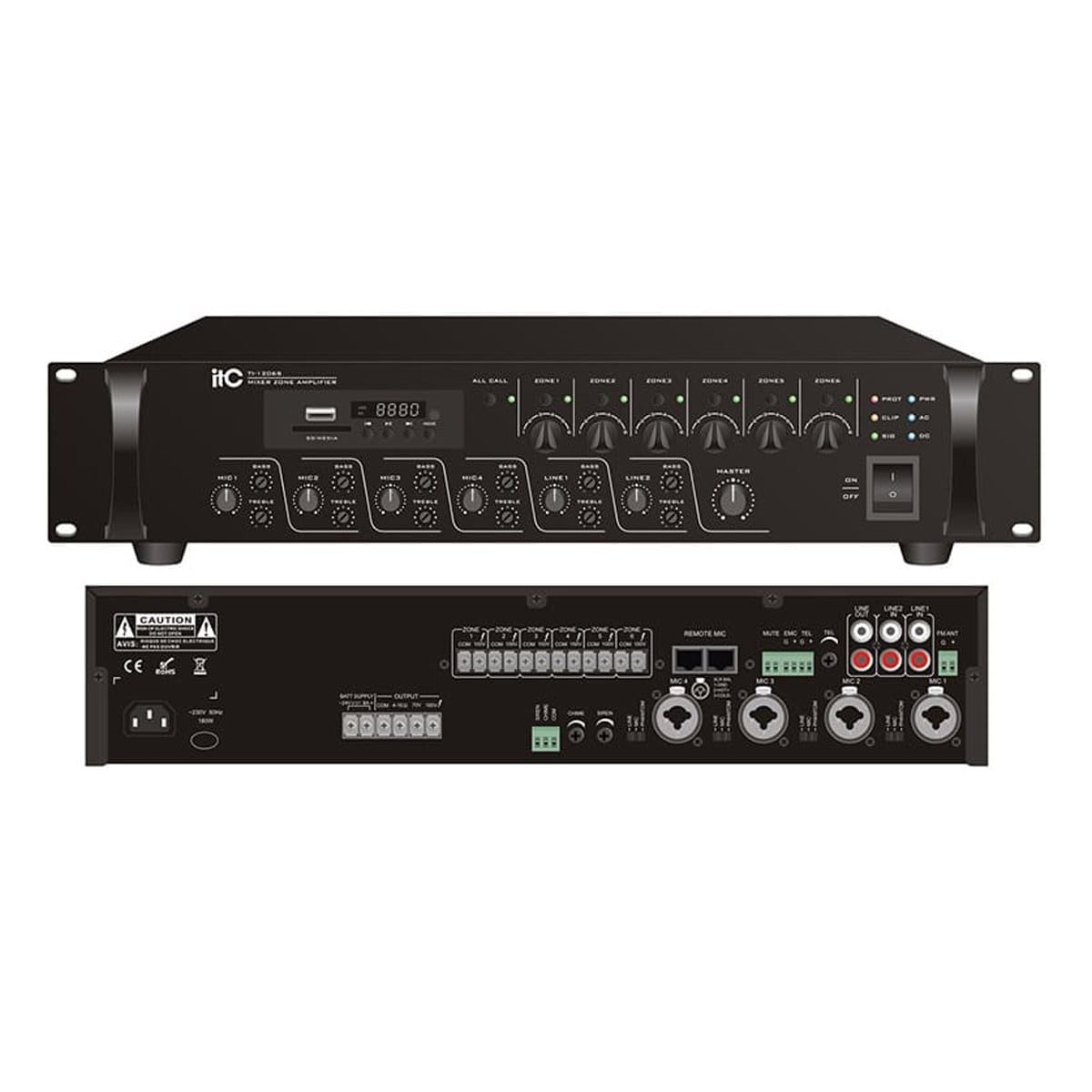 Amply phân vùng ITC TI-5006S (6 vùng)
