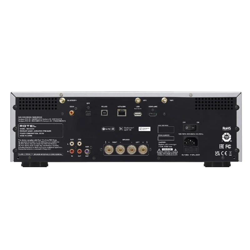 Ảnh minh họa Amply Rotel RAS-5000, 220W/Kênh, Tích hợp DAC, Bluetooth, Roon, HDMI 2