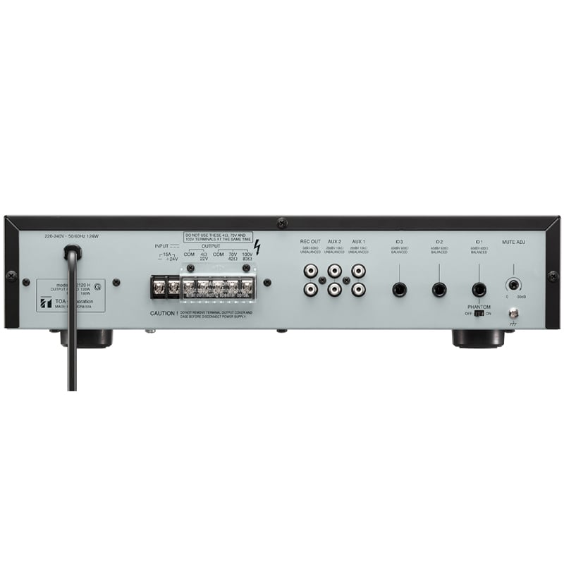 Ảnh minh họa Amply TOA A2120H, Công suất 120W, MIC, AUX, RCA 1