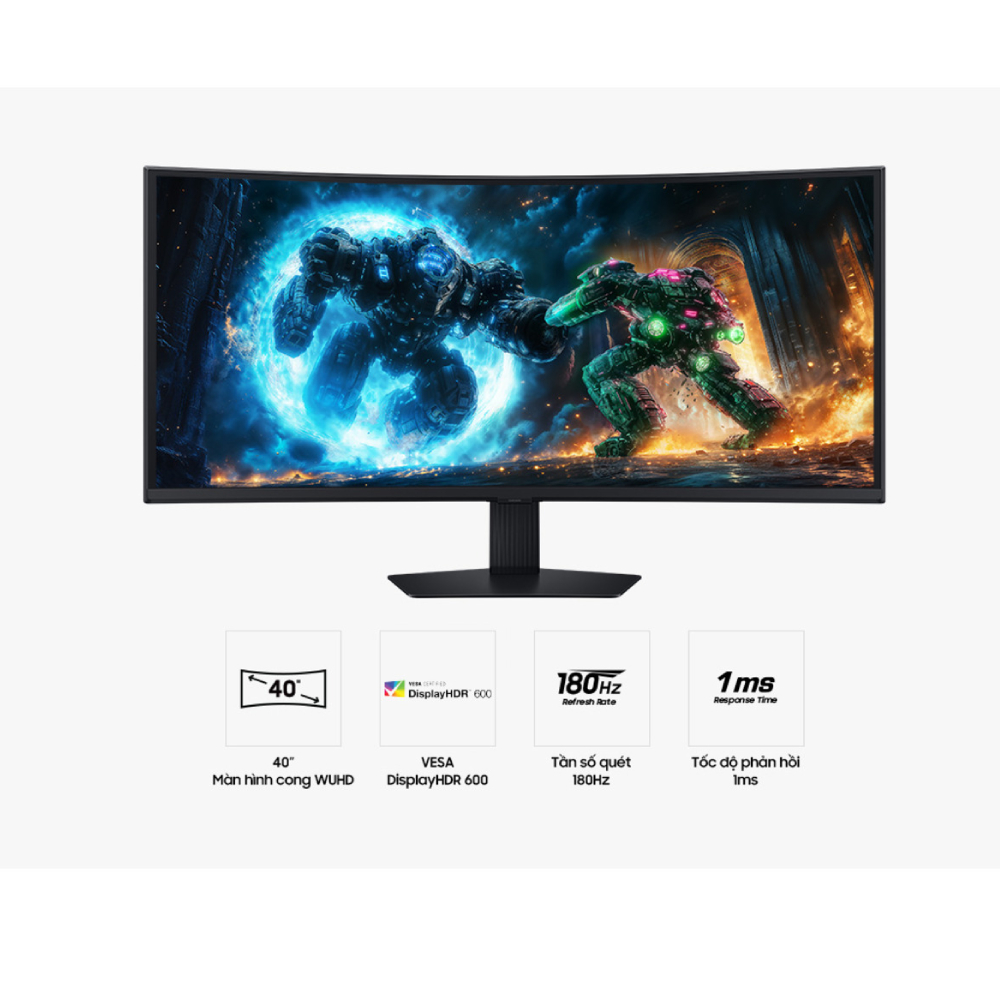 Ảnh minh họa Màn hình Gaming SAMSUNG Odyssey G7 G75F LS40FG752EEXXV (40 inch - VA - WUHD - 180Hz - 1ms - Cong) 3
