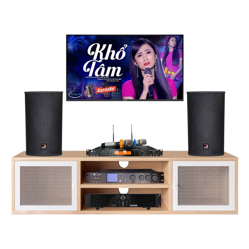 Dàn Karaoke Cao Cấp HDR30 ( Tecnare E10 + Công suất + Vang số + Micro không dây )