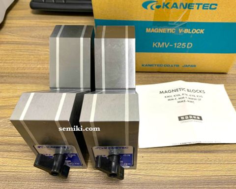 KANETEC Magnetic V-Blocks KMV-125D Khối V từ tính (KMV series)