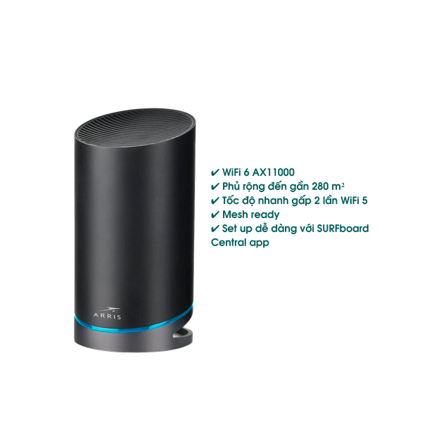 Ảnh minh họa Router wifi ARRIS SURFboard mAX Pro W31 / 3 băng tần / Mesh Ready / Wi-Fi 6 AX11000 / tốc độ đến 11 Gbps / phủ đến 280 m2 3