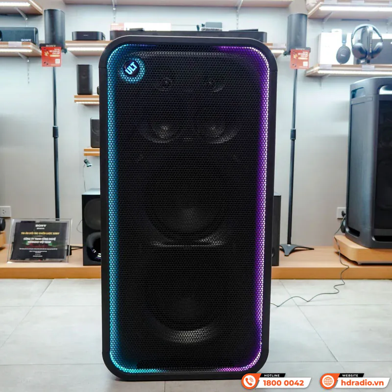 Ảnh minh họa Loa Sony ULT Tower MAX (SRS-ULT3000), Âm thanh 360 độ, ULT DUCT, Bluetooth 5.3, XLR, RCA, USB, App Sony Sound Connect 2