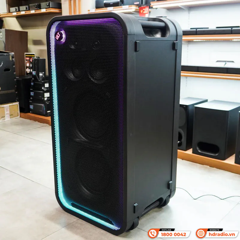 Ảnh minh họa Loa Sony ULT Tower MAX (SRS-ULT3000), Âm thanh 360 độ, ULT DUCT, Bluetooth 5.3, XLR, RCA, USB, App Sony Sound Connect 3