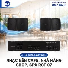  Hệ thống âm thanh nhạc nền quán cafe, nhà hàng, shop, spa RCF 07 