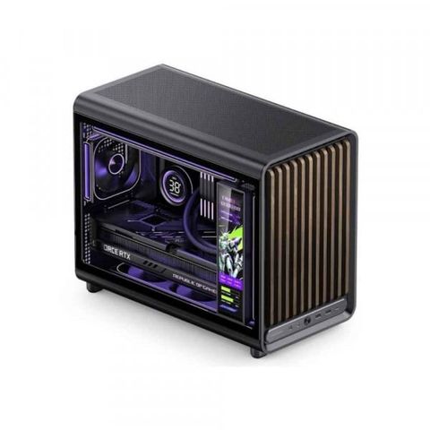 Vỏ Case Jonsbo D33 Wood Black (Mini Tower/ M-ATX/ Màu Đen)