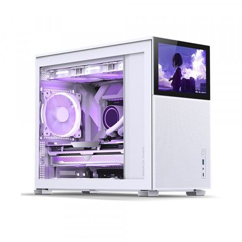 Vỏ Case Jonsbo D31 MESH SC White (Mini Tower/ Trắng/ Màn Hình Phụ 8'')