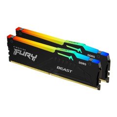  Ram Desktop Kingston Fury Beast RGB 32GB DDR5 Bus 5600MT/s 